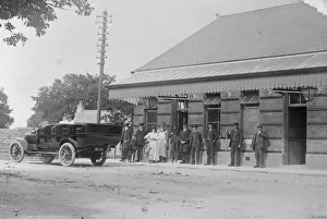 Clarbeston Road Station, with charabanc, South Wales