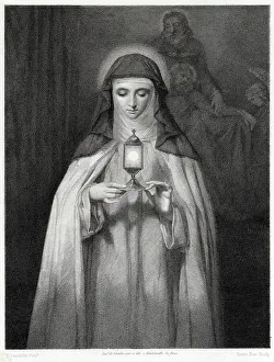 Clara Prints: CLARE OF ASSISI (Clara) (1194? - 1253?), saint, follower of Francis (Francesco) di Assisi