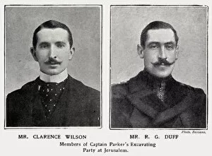 Clarence Wilson and Mr R. G Duff, members of the Captain Parkers Excavating Party at
