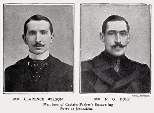 Parker Prints: Clarence Wilson and Mr R. G Duff, members of the Captain Parkers Excavating Party