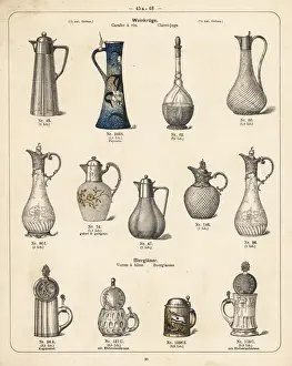 Catalog Prints: Claret jugs and beer glasses