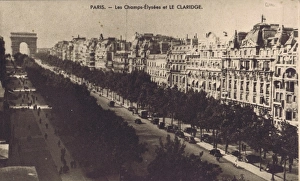 Images Dated 29th May 2015: Claridges hotel on the Champs Elysees, Paris, 1920s