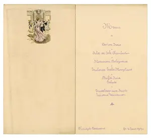 Claridges Hotel Menu
