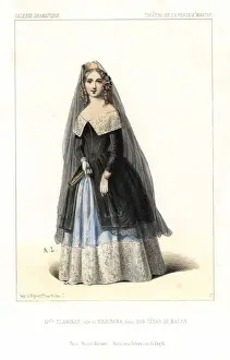 Porte Prints: Clarisse Midroy as Maritana in Don Cesar de Bazan, 1844
