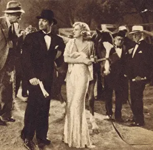 Hollywood Prints: Clark Gable and Jean Harlow in Saratoga (1937)