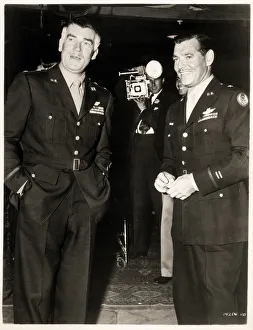 Images Dated 8th February 2021: Clark Gable in military uniform - US Army Air Corps
