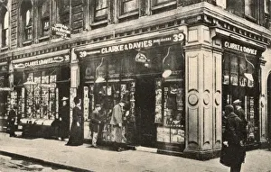 Davies Prints: Clarke & Davies photographic shop, Museum Street, London
