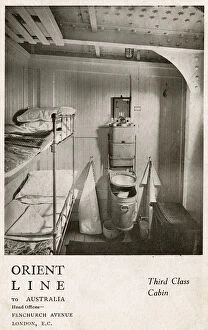 Basic Gallery: Third Class Cabin on the Orient Line to Australia