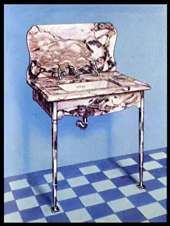 Chromium Prints: The Classic Marble Lavatory (Wash Basin) Suite