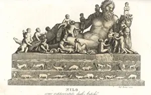 Cornucopia Prints: Classical allegorical statue of the River Nile