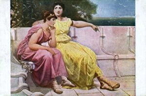 Two Classical Greek Women in love"
