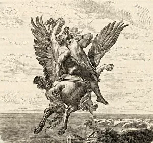 Images Dated 17th January 2019: Classical Myth: Pegasus and Perseus