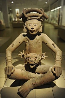 Images Dated 4th January 2014: Classical Veracruz culture. Mexico. Incense burner. Man-Jag