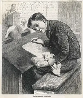 Exams Prints: Classroom / Boy Cheating