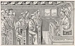 Aspects Prints: Classroom / C16 / Woodcut