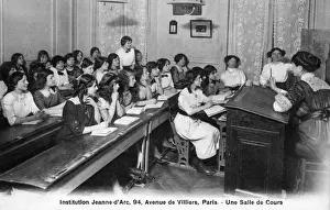 Villiers Prints: Classroom scene, Avenue de Villiers, Paris