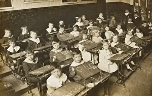 Class Room Prints: Classroom Scene - North London School
