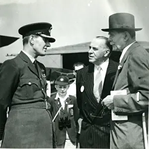 Hendon Prints: Claude Grahame-White, centre, with Lord Trenchard, right?