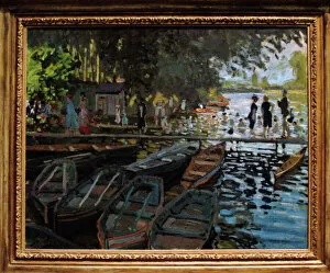 Baths Gallery: Claude Monet (1840-1926). Bathers at La Grenouillere (1869)