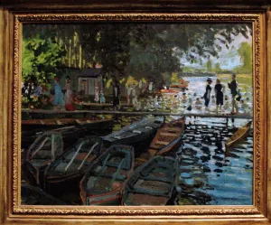 Cafe Prints: Claude Monet (1840-1926). Bathers at La Grenouillere (1869)