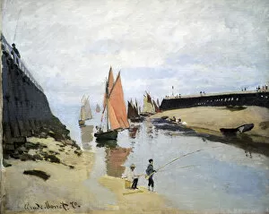 Angling Gallery: Claude Monet (1840-1926). The Harbour at Trouville, 1870