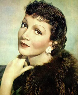Colbert Prints: Claudette Colbert, American film actress