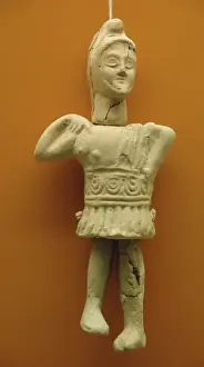 Olympia Prints: Clay puppet depicting a roman soldier. Olympia Archaeologica