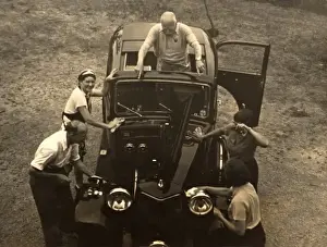 Cleaning Grandpas car