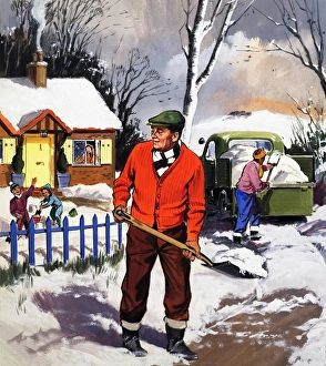 Images Dated 19th September 2006: Clearing the snow