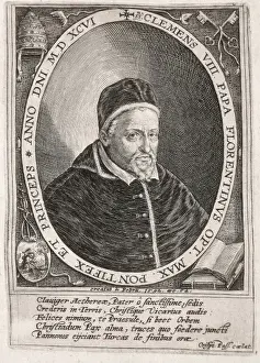 Prelate Prints: CLEMENT VIII (1536-1605). Pope from 1592-1605