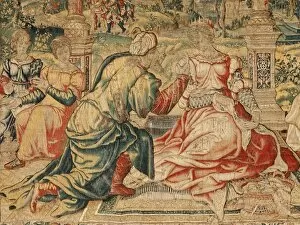 Aelst Gallery: Cleopatra and her court. Flemish tapestry 16th c