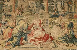 Cleopatra and her court. Flemish tapestry 16th c