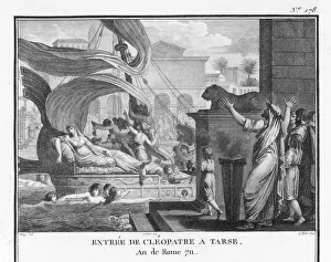 Cleopatra Collection: Cleopatra VII in Barge
