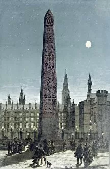 Cleopatras Collection: Cleopatras Needle, proposed position