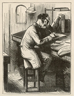 Clerk on his Stool