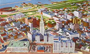 Cleveland, Ohio, USA - Aerial View of Downtown