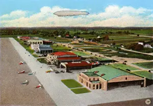 Hangars Prints: Cleveland, Ohio, USA - The Cleveland Airport