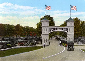 Parking Gallery: Cleveland, Ohio, USA - Entrance to Euclid Beach Park