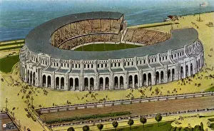 Municipal Prints: Cleveland, Ohio, USA - New Municipal Stadium