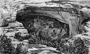 Southwest Prints: Cliff Dwellings, America
