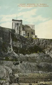 Landslip Prints: Cliff erosion, Black Rock, Brighton, Sussex