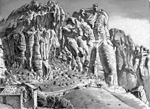 Mountainous Prints: Cliff face