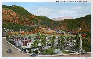 Colorado Prints: The Cliff House Hotel, Manitou Springs, Colorado, USA