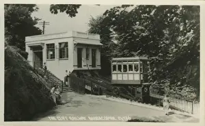 Wentworth Postcard Collection Prints: Cliff Railway, Babbacombe, Torquay, Devon, England. Date: 1930s