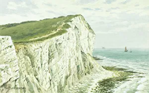 Seaford Prints: Cliff at Seaford, East Sussex