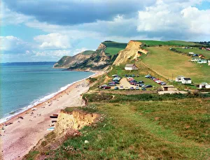 The cliffs and beach, Eype's Mouth, West Bay