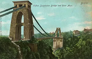 Bristol Collection: Clifton Suspension Bridge over the River Avon, Bristol
