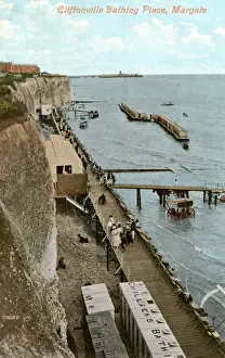 Margate Prints: Cliftonville Bathing Place - Margate, Kent, England