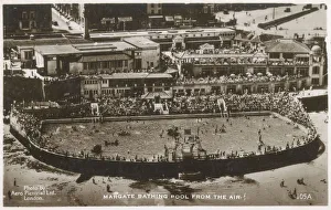Images Dated 12th February 2021: Cliftonville Bathing Pool from the air - Margate, Kent