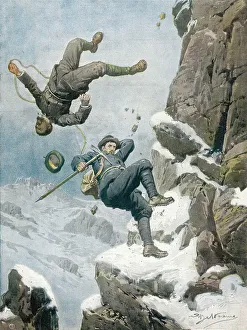 Climbers Prints: TWO CLIMBERS DIE IN ALPS